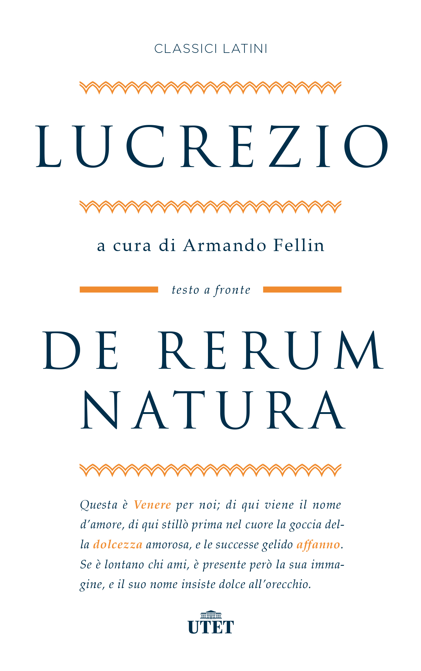 De rerum natura | Libri | Utet Libri