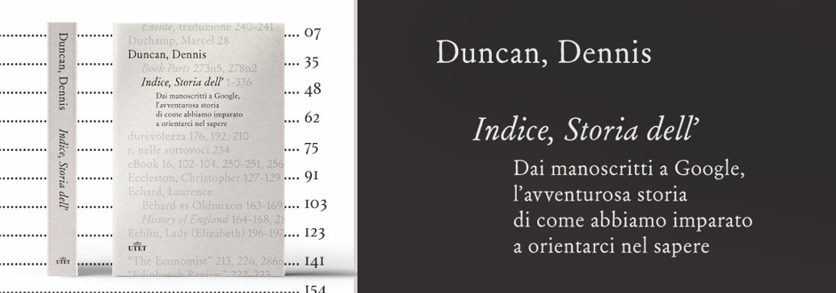 Indice, Storia dell' di Dennis Duncan